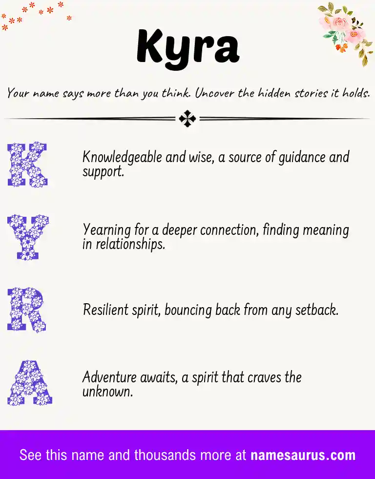 Acrostic poem about Kyra.