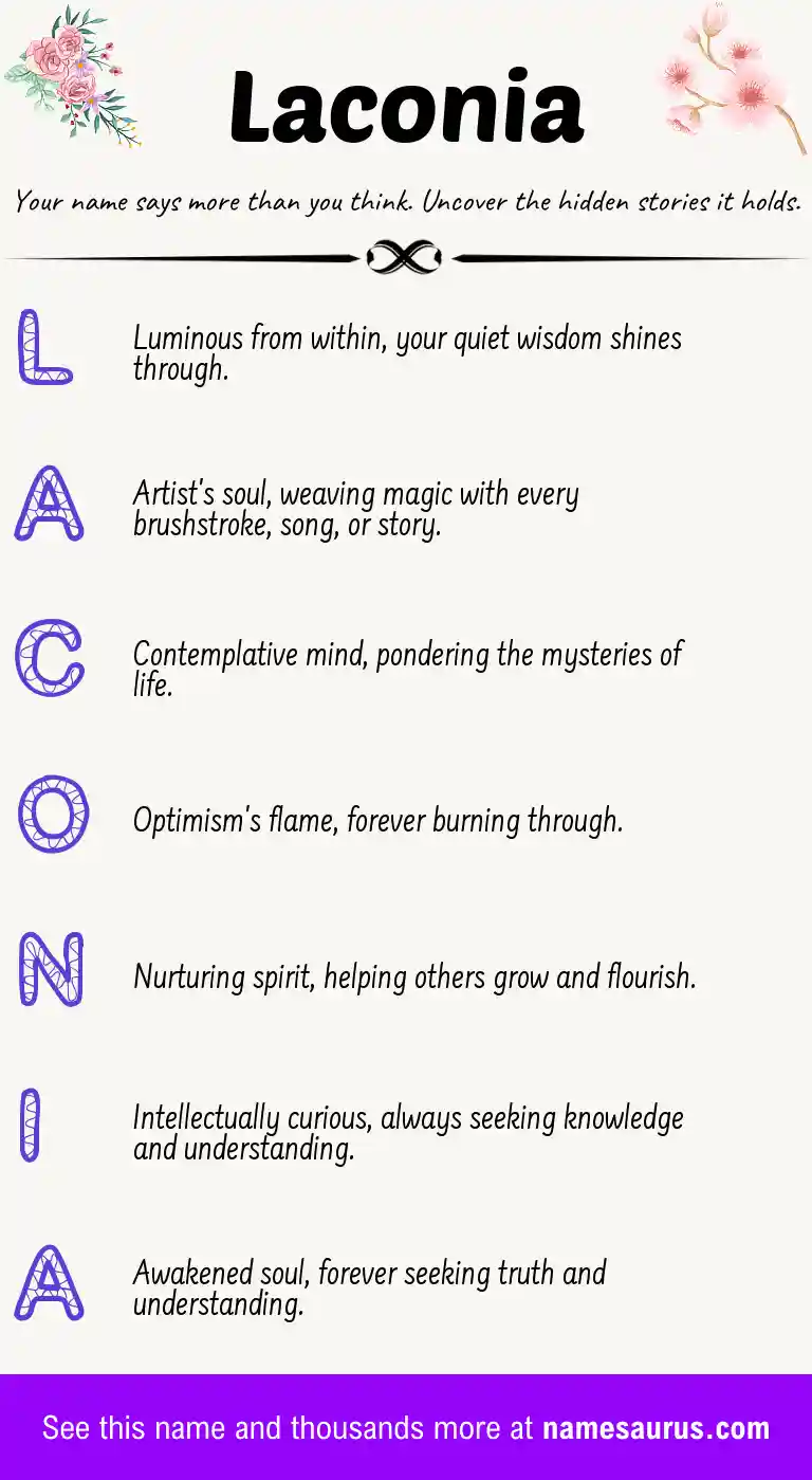 Acrostic poem about Laconia.