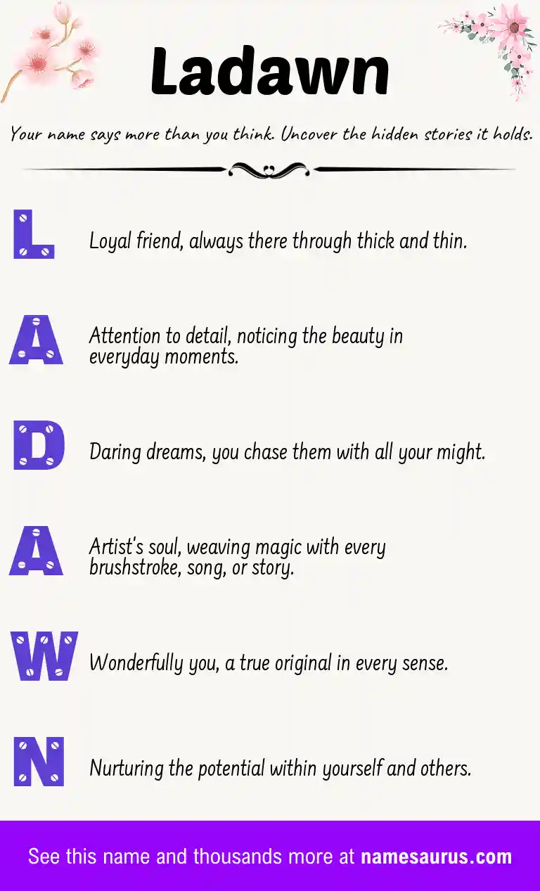 Acrostic poem about Ladawn.