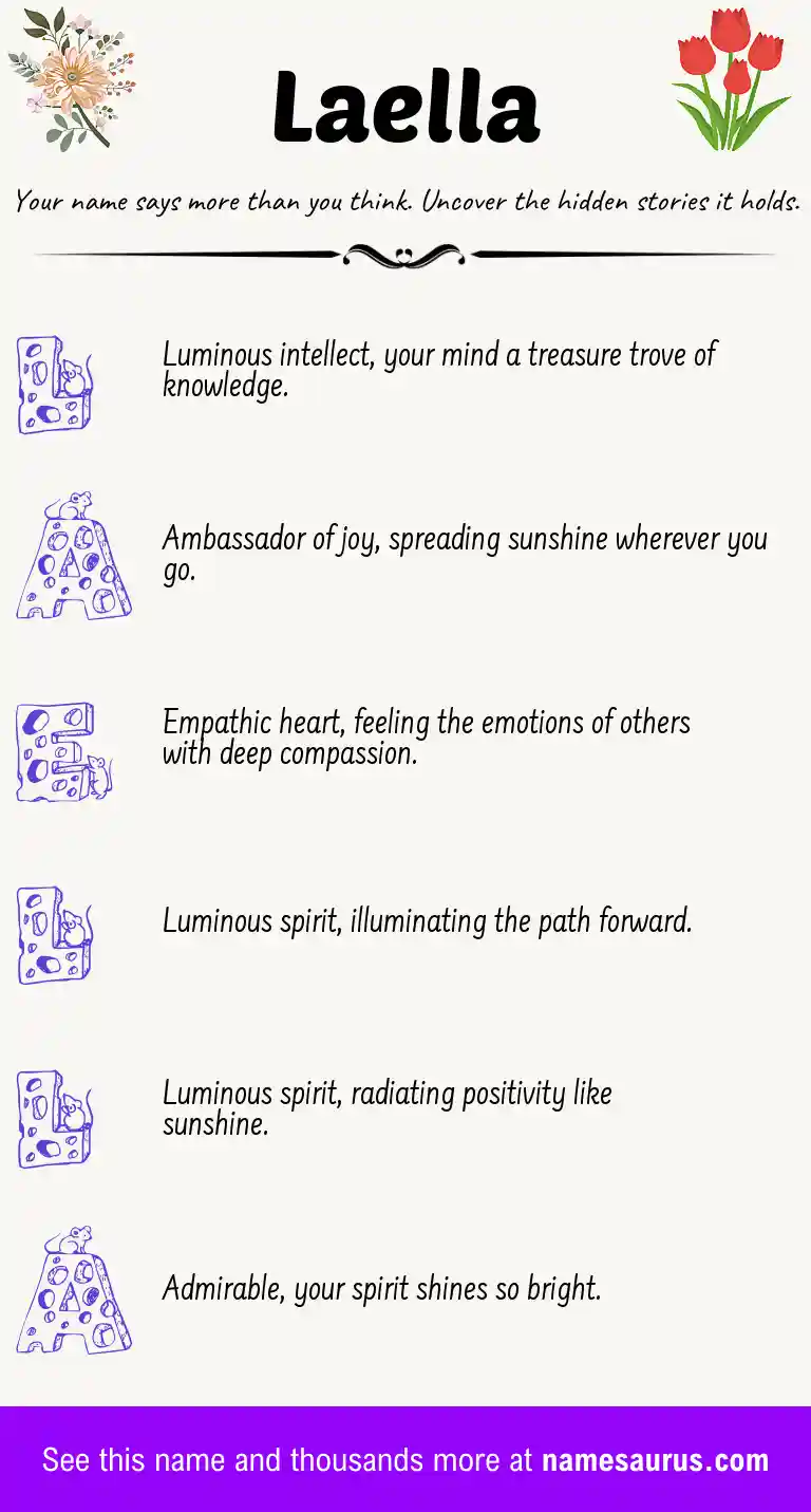 Acrostic poem about Laella.