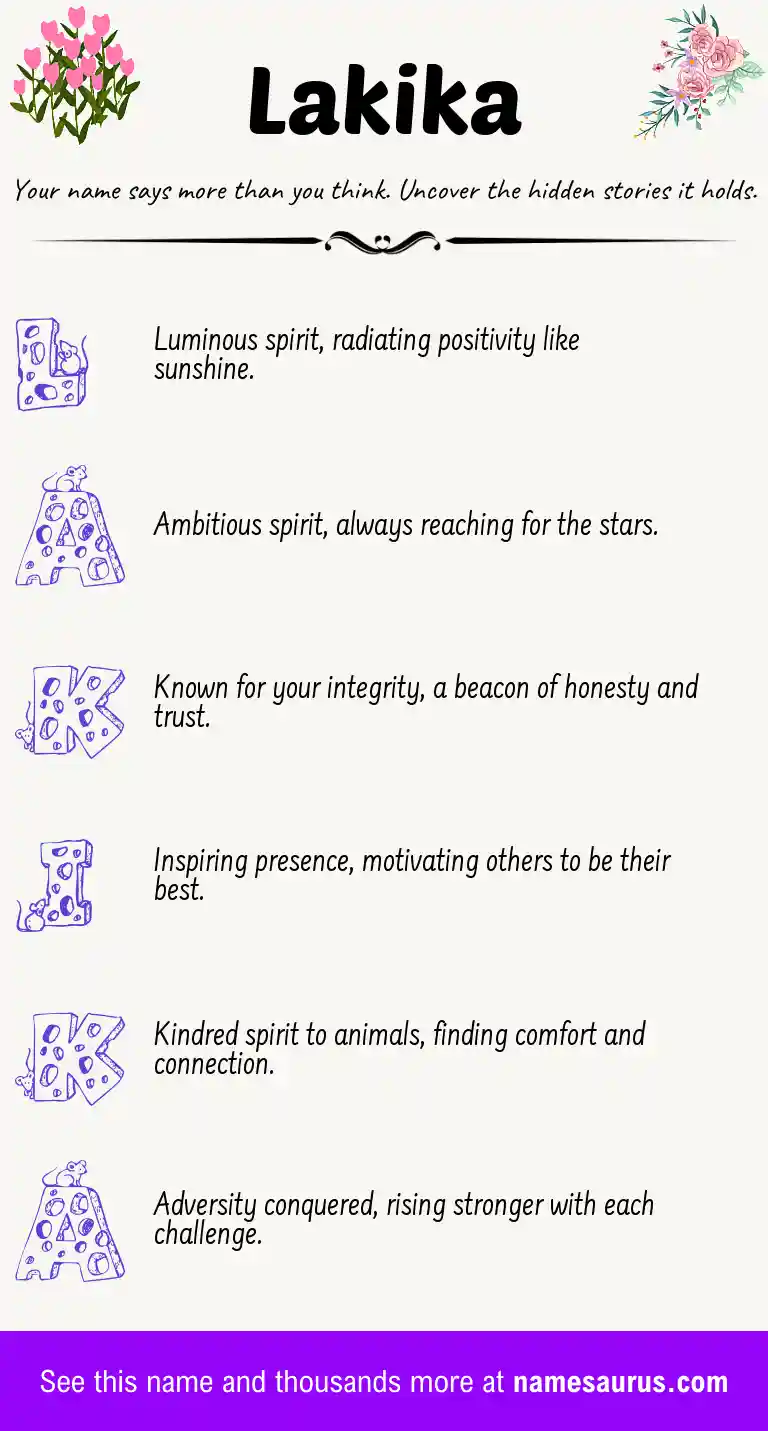 Acrostic poem about Lakika.