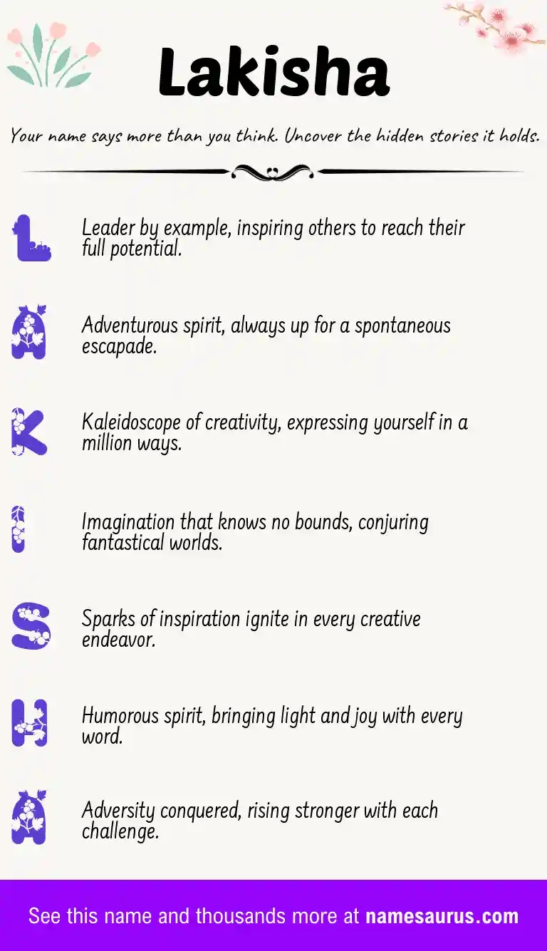 Acrostic poem about Lakisha.