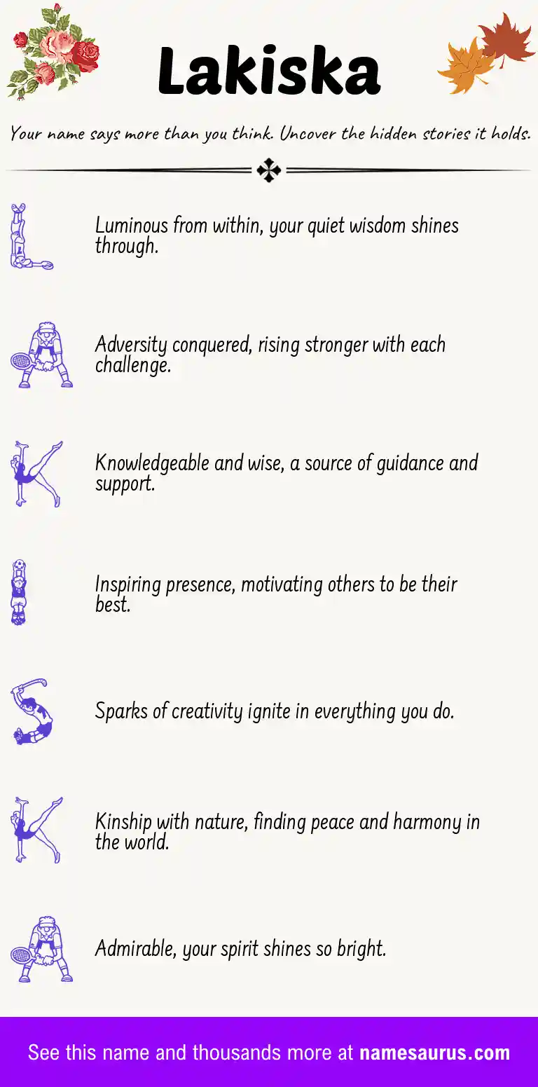 Acrostic poem about Lakiska.