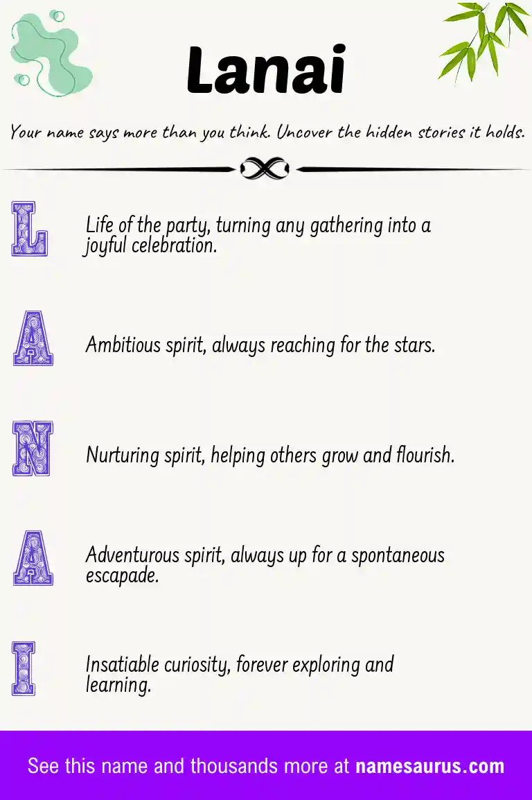Acrostic poem about Lanai.