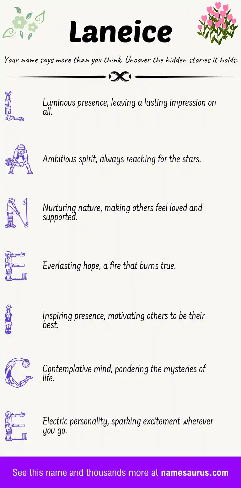 Acrostic poem about Laneice.