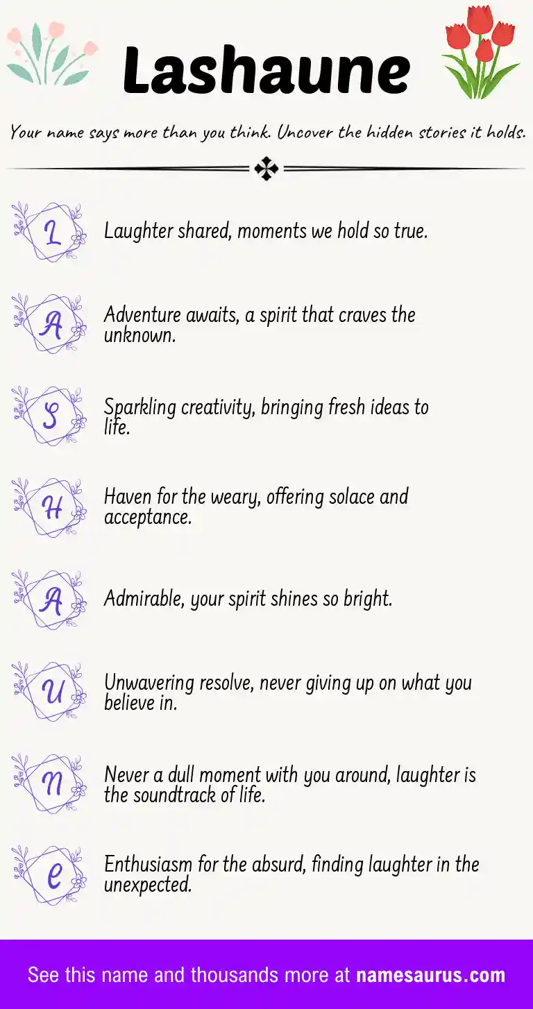 Acrostic poem about Lashaune.