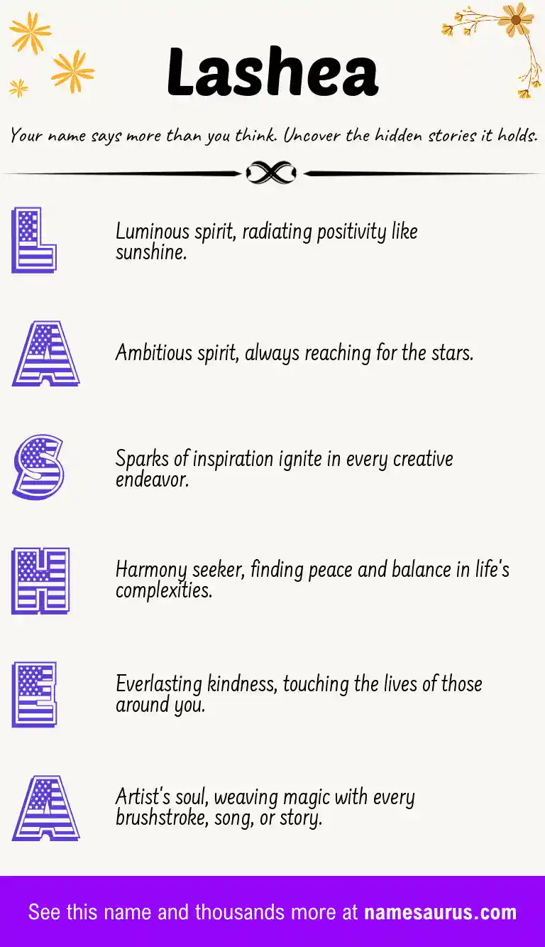 Acrostic poem about Lashea.