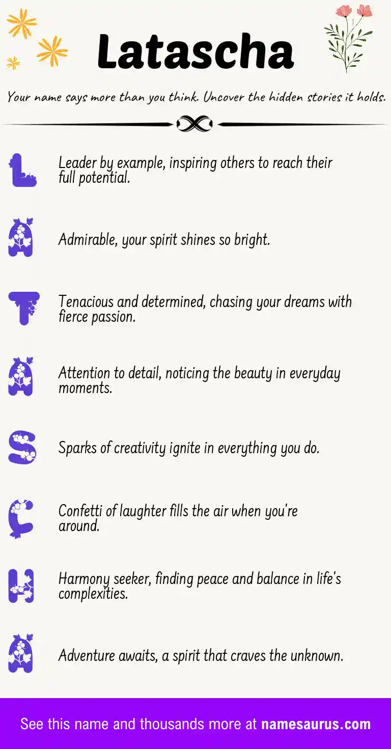 Acrostic poem about Latascha.