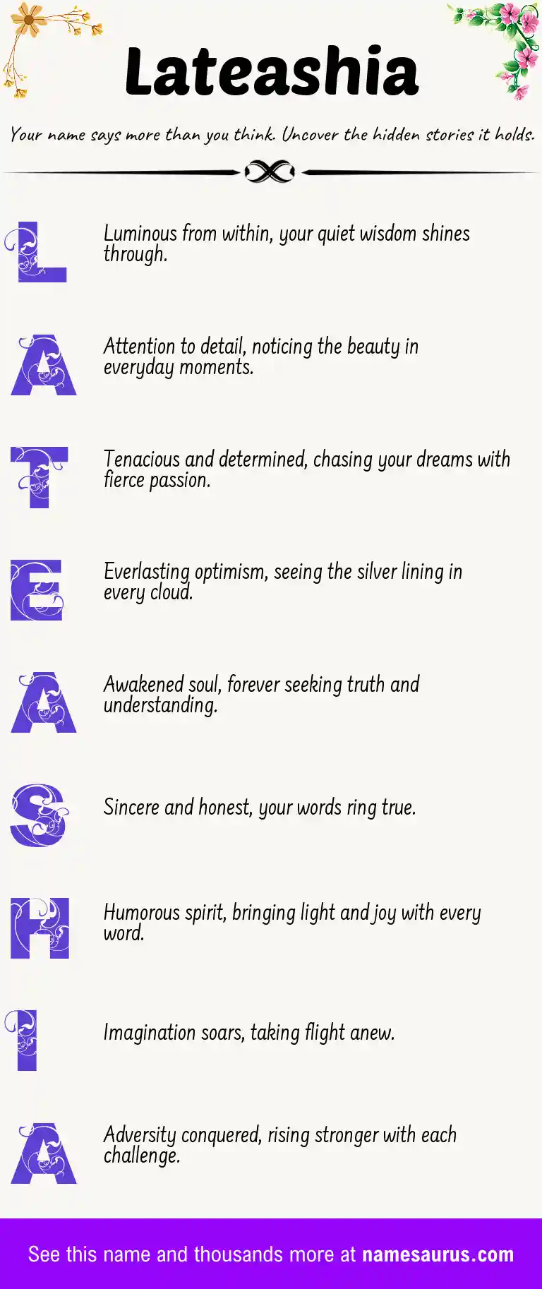 Acrostic poem about Lateashia.