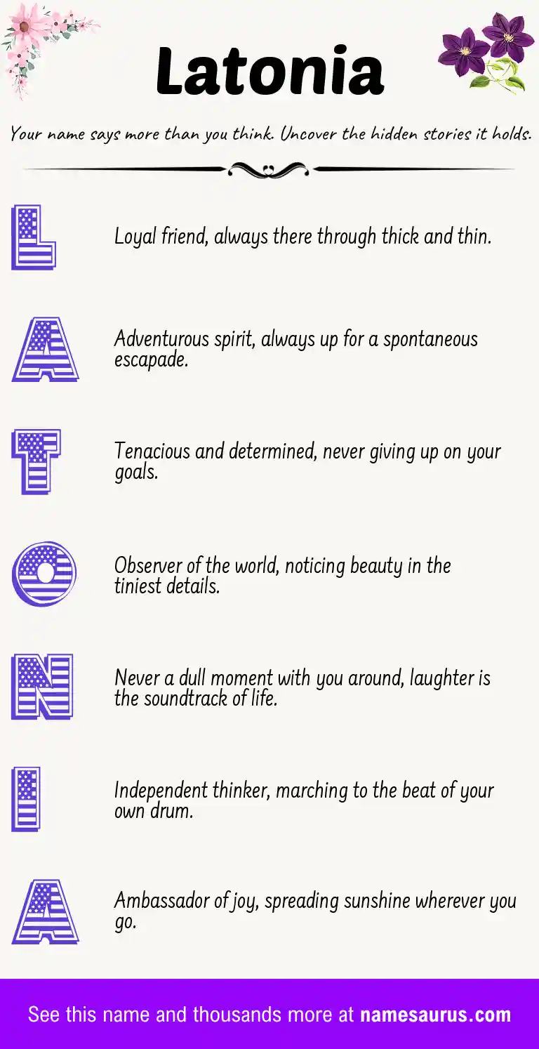 Acrostic poem about Latonia.