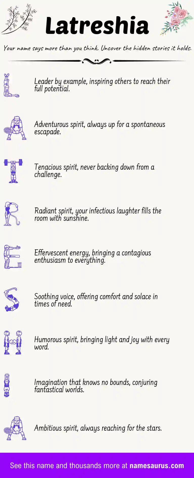 Acrostic poem about Latreshia.