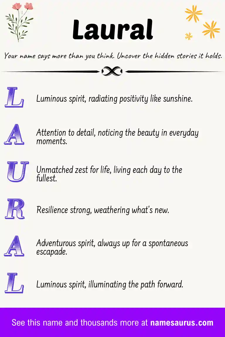 Acrostic poem about Laural.