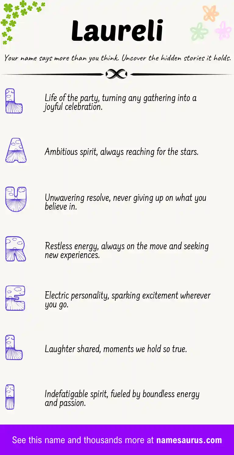 Acrostic poem about Laureli.