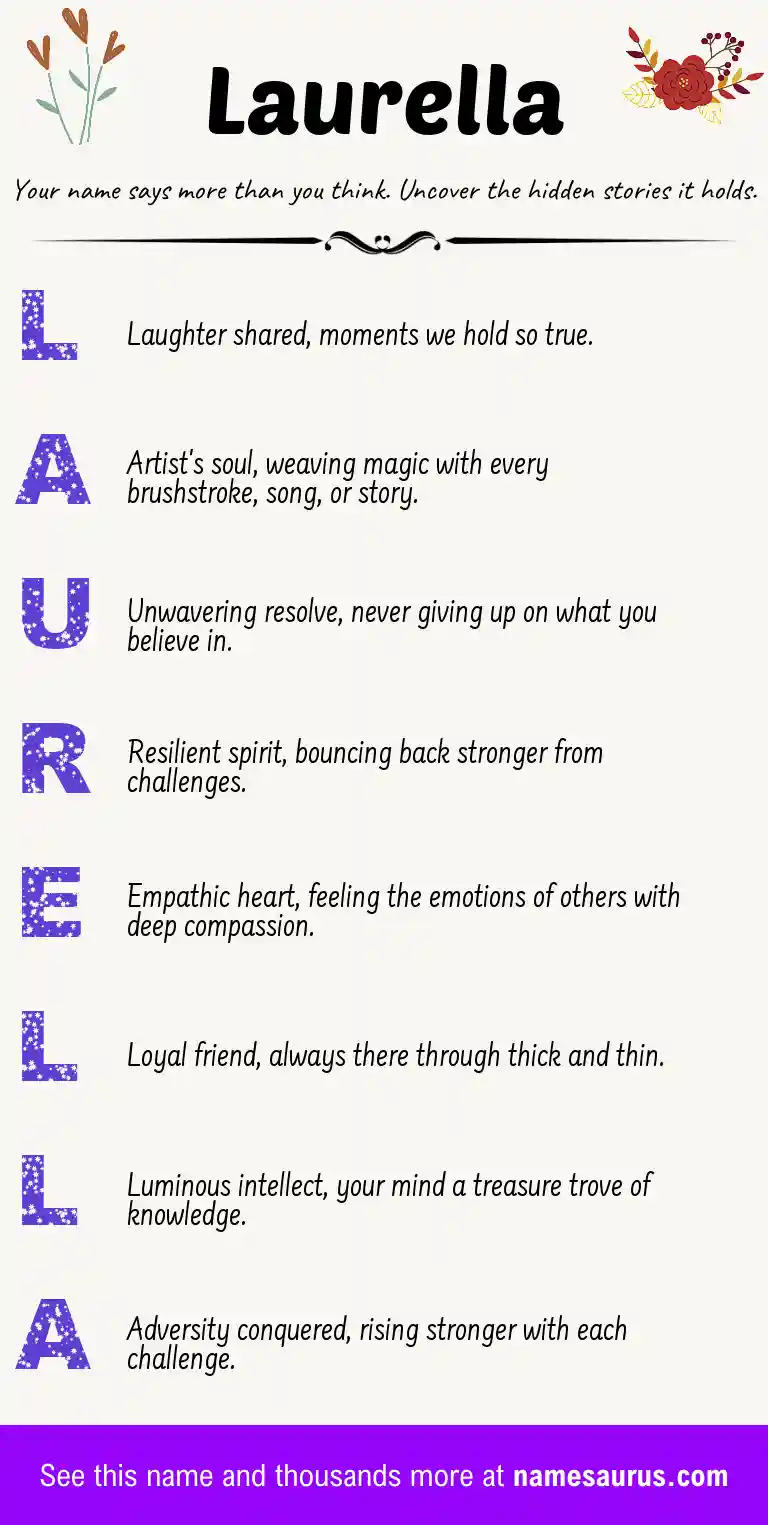 Acrostic poem about Laurella.