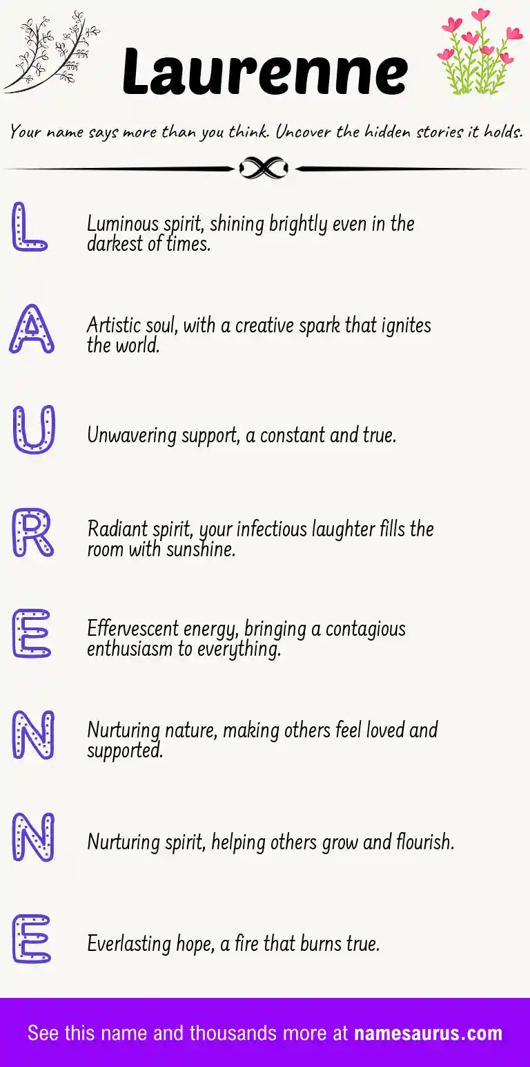 Acrostic poem about Laurenne.