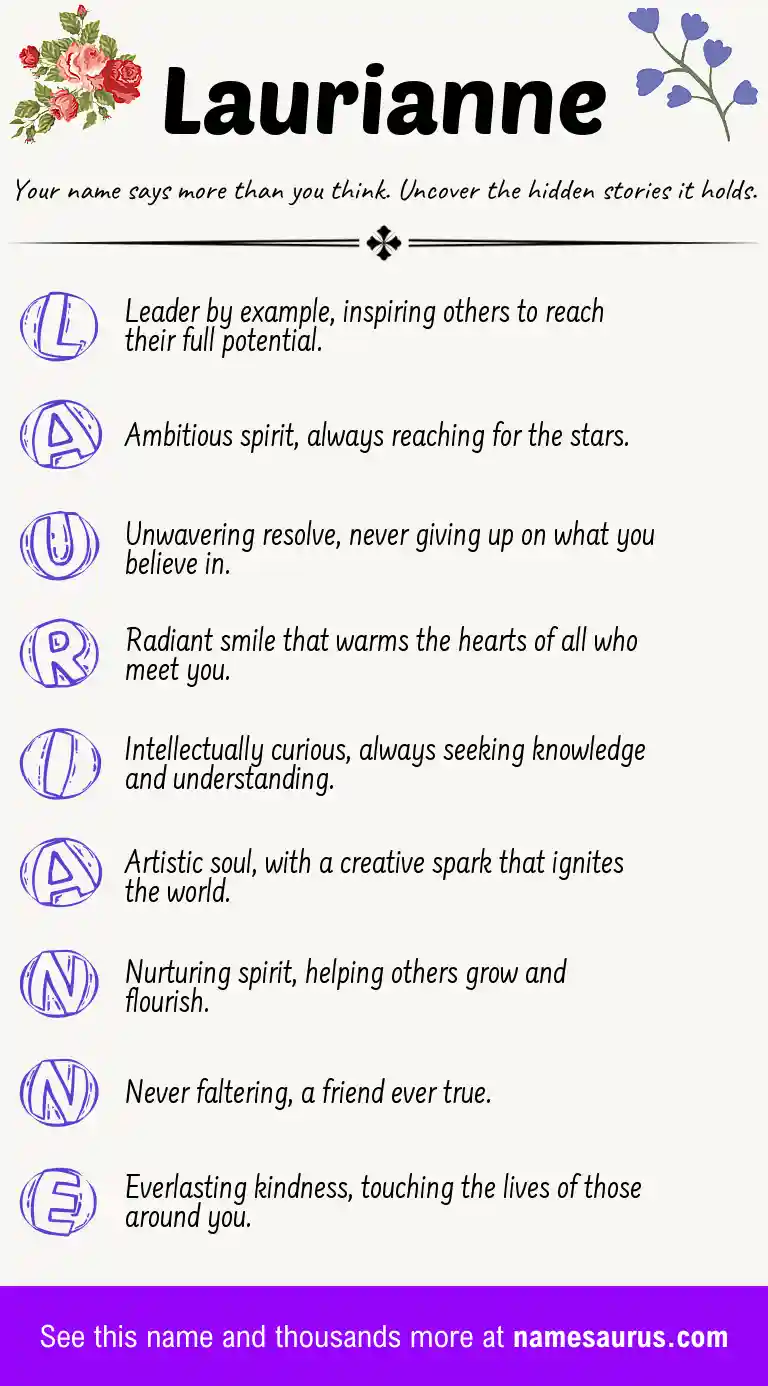 Acrostic poem about Laurianne.