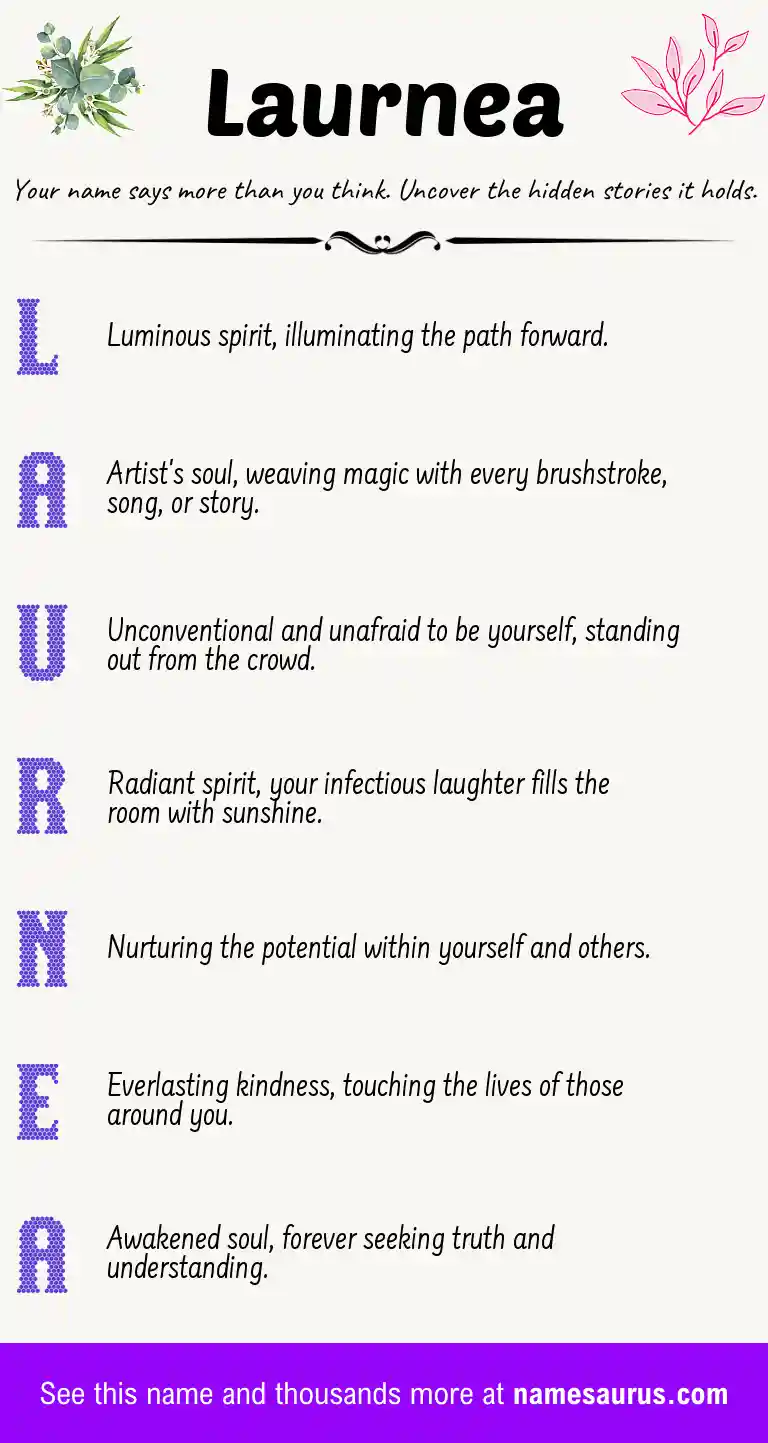 Acrostic poem about Laurnea.