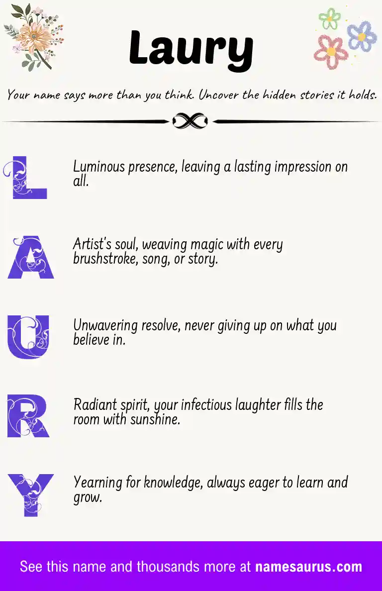 Acrostic poem about Laury.