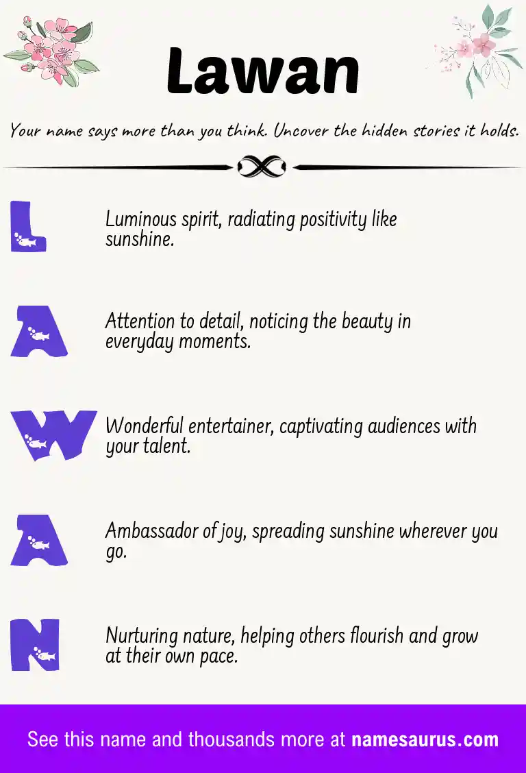 Acrostic poem about Lawan.