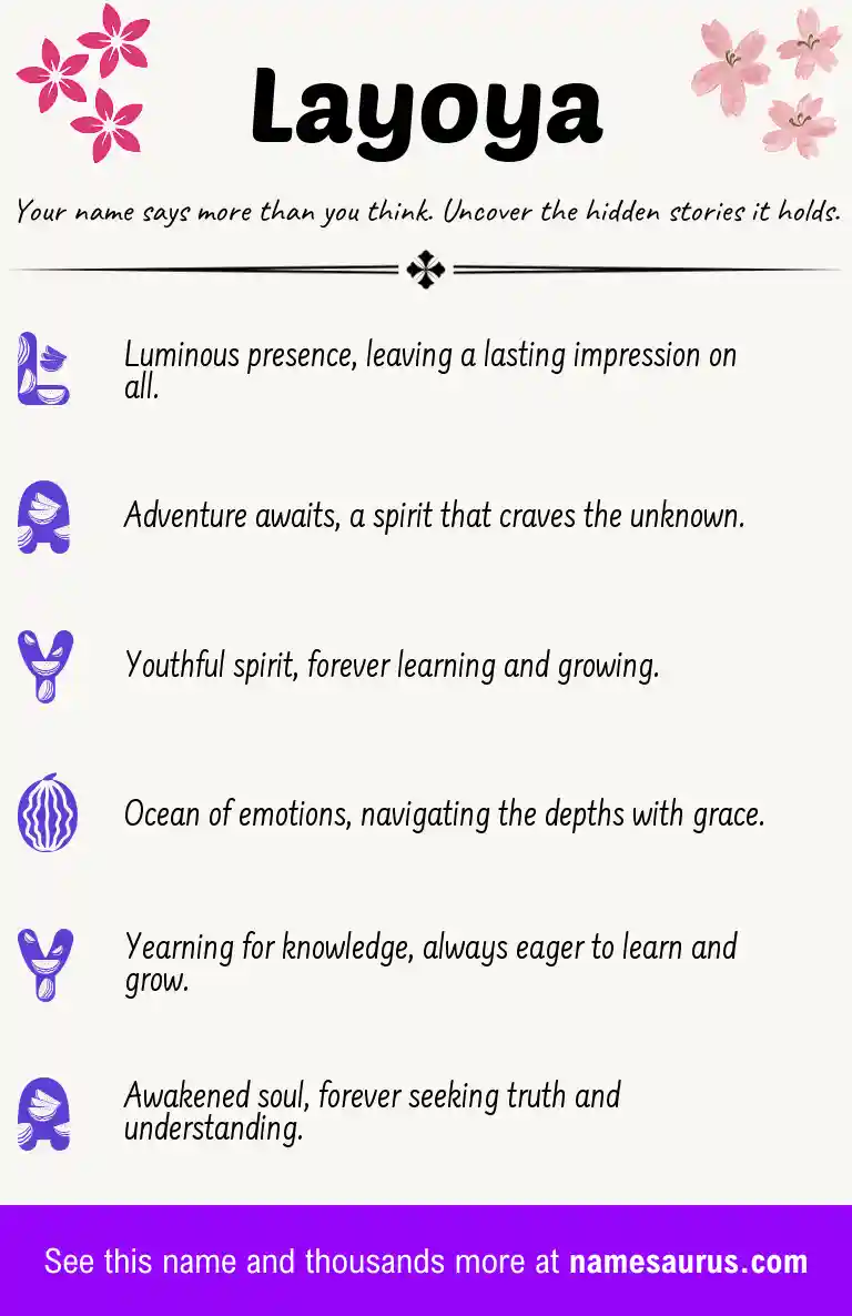Acrostic poem about Layoya.