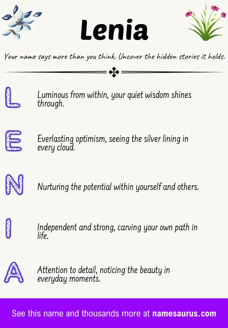 Acrostic poem about Lenia.