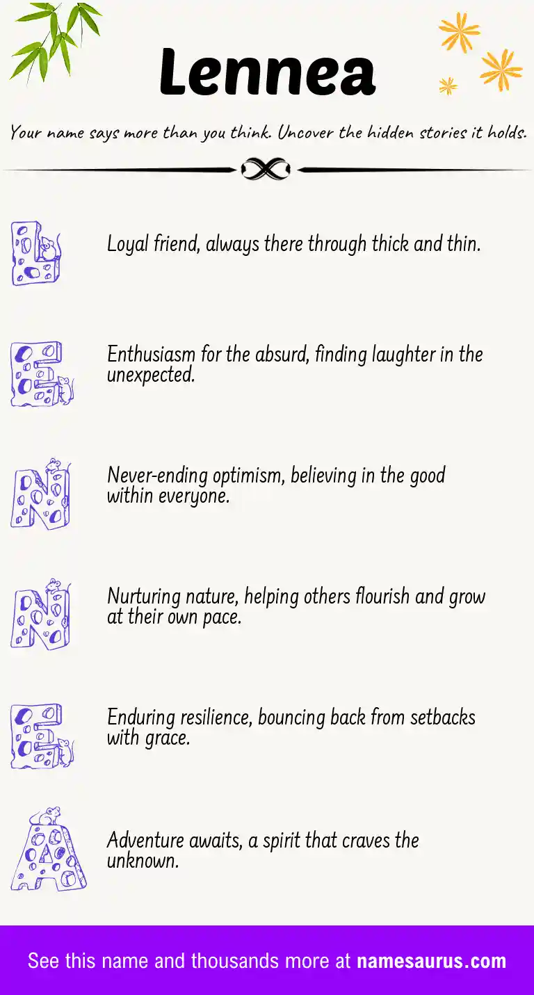Acrostic poem about Lennea.