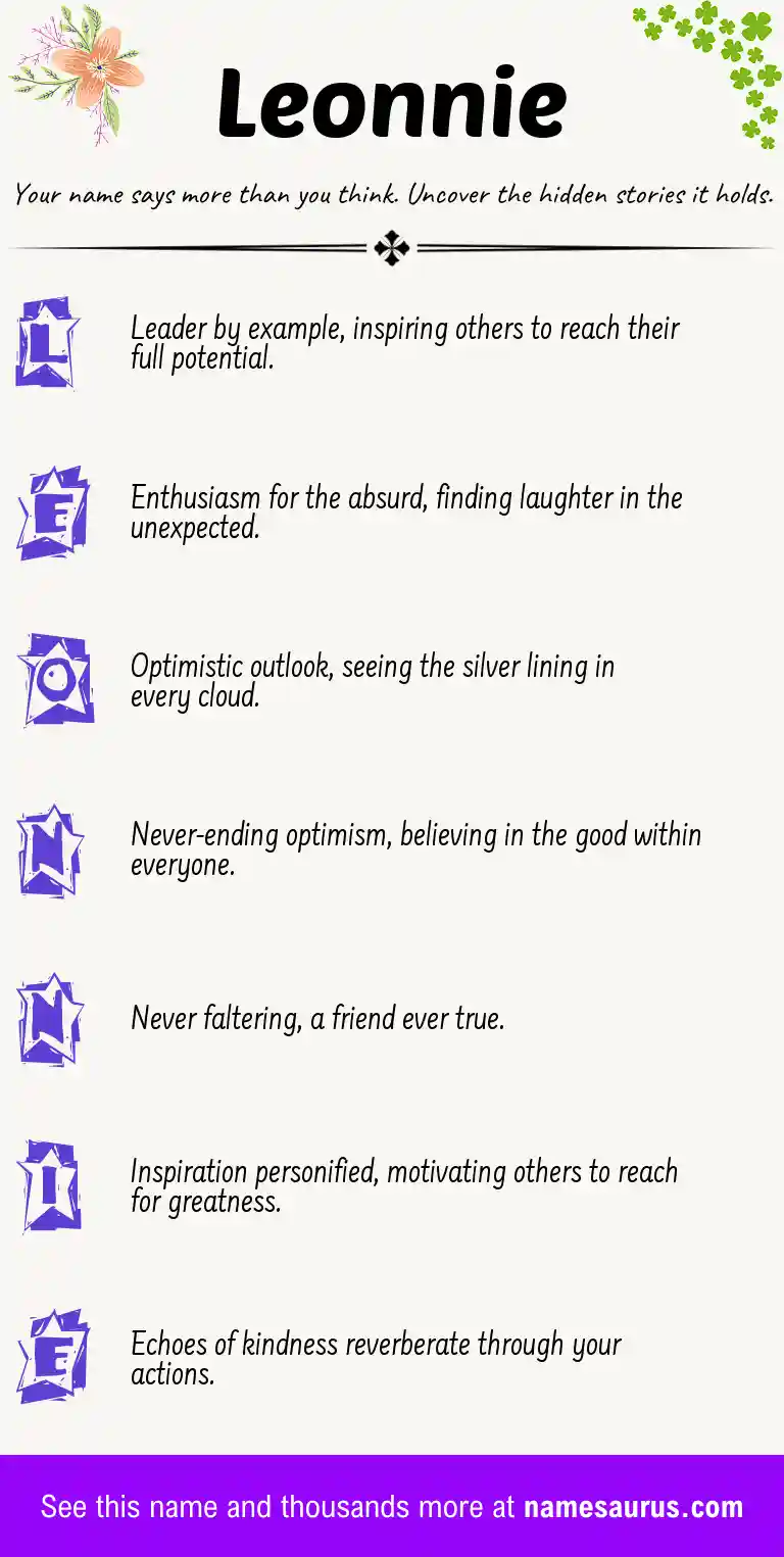 Acrostic poem about Leonnie.