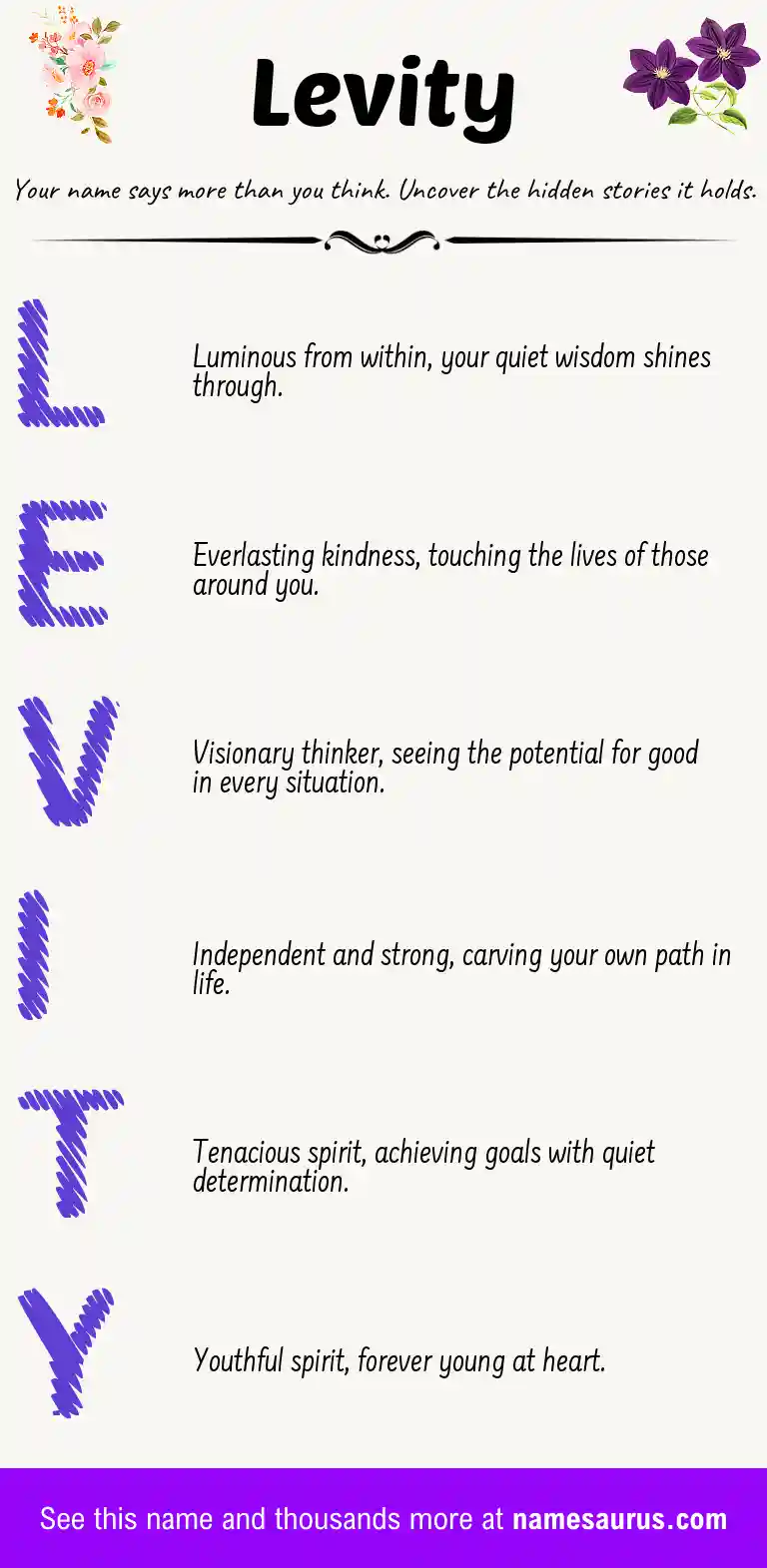 Acrostic poem about Levity.