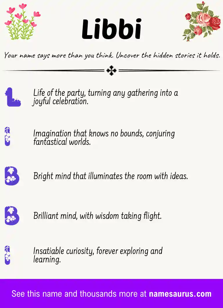 Acrostic poem about Libbi.