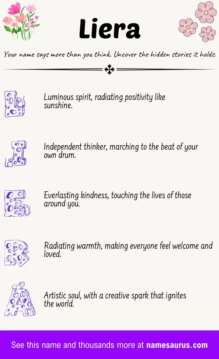 Acrostic poem about Liera.