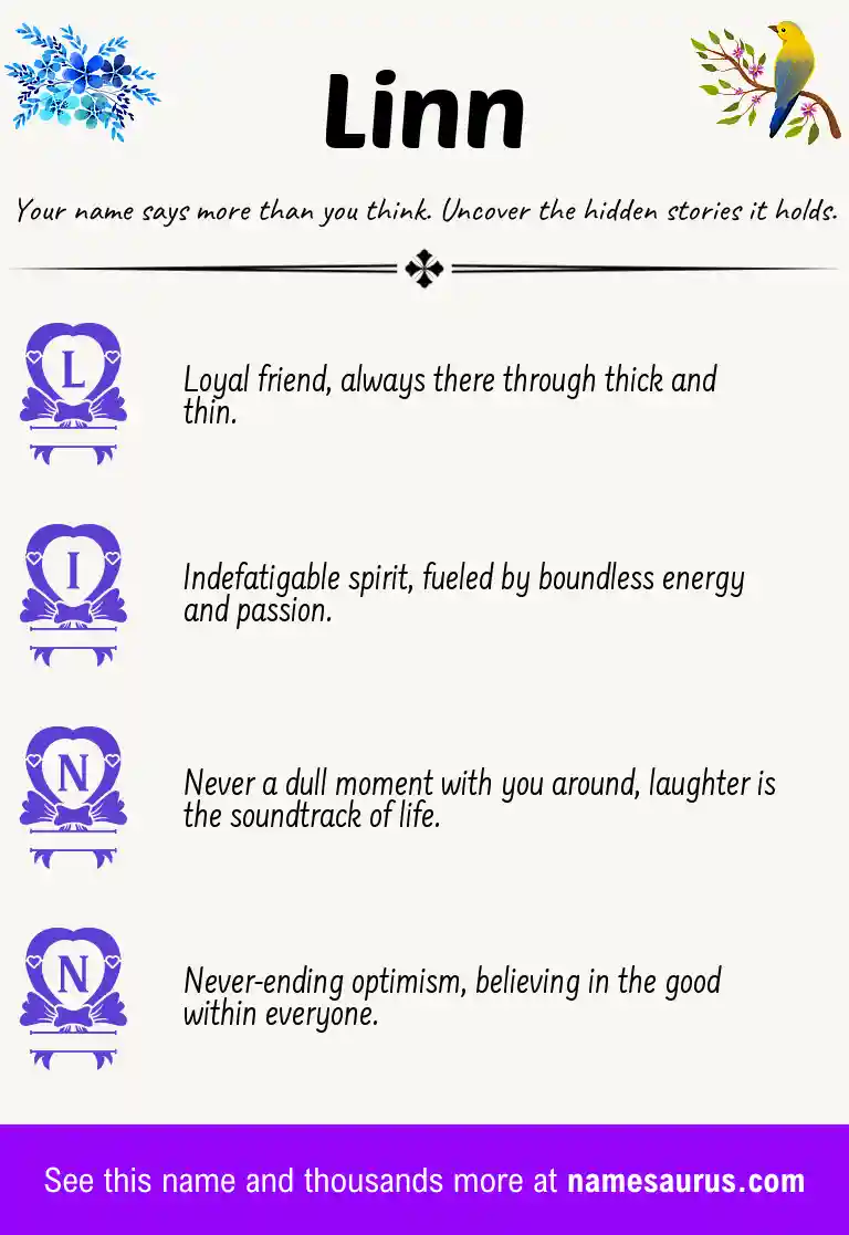 Acrostic poem about Linn.