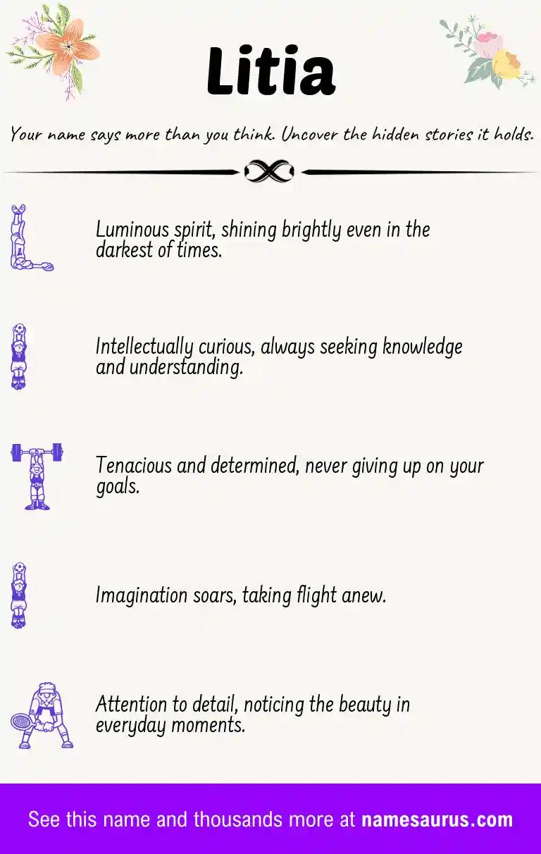 Acrostic poem about Litia.