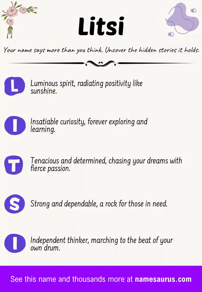 Acrostic poem about Litsi.