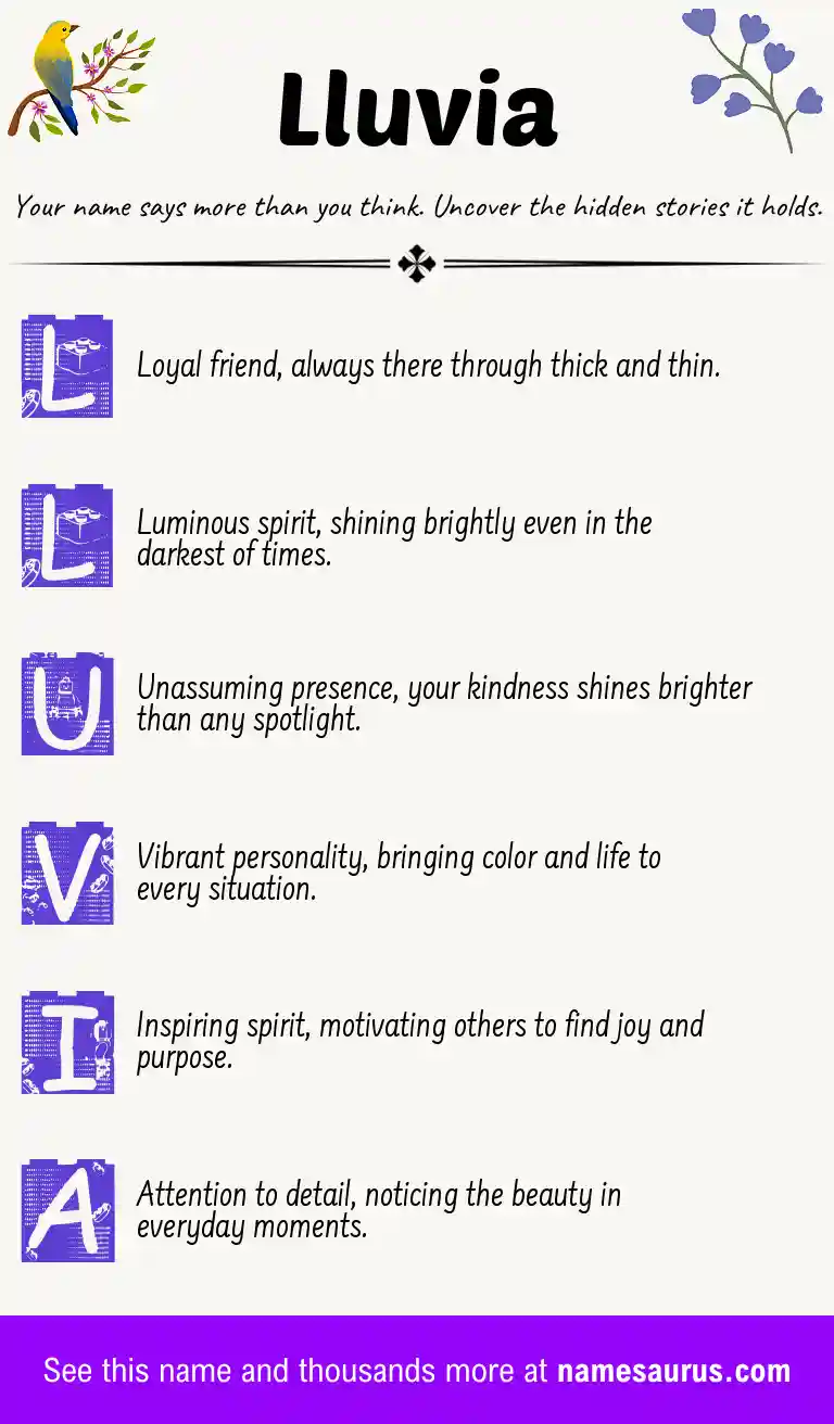 Acrostic poem about Lluvia.