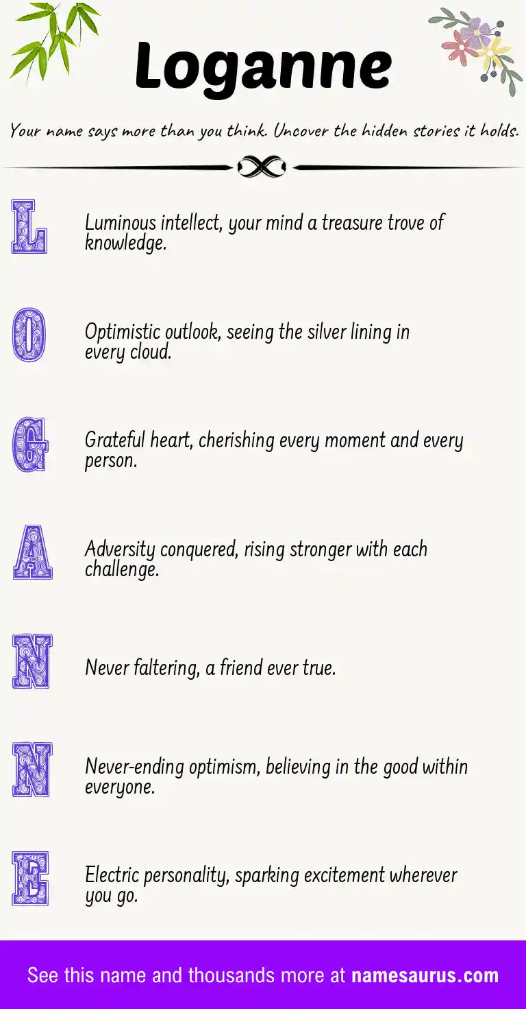 Acrostic poem about Loganne.