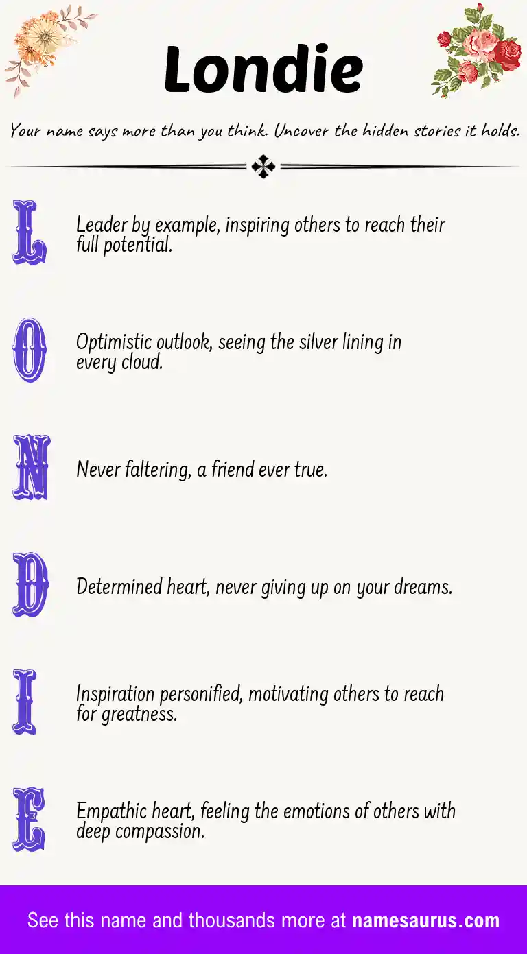 Acrostic poem about Londie.