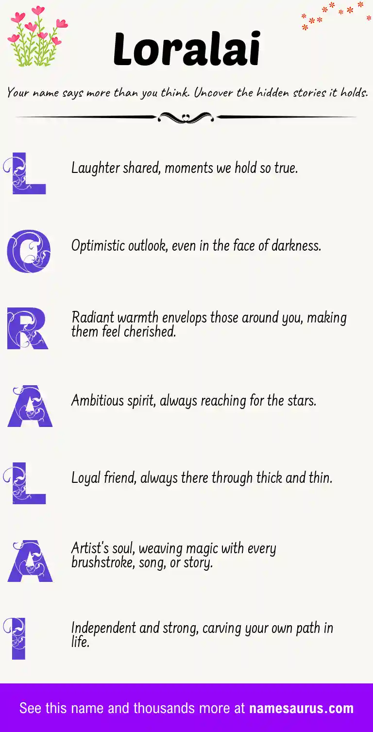 Acrostic poem about Loralai.