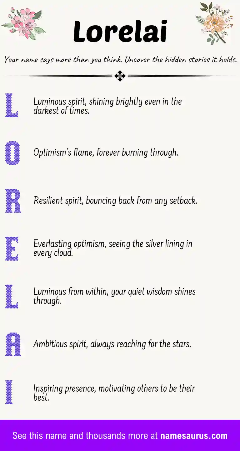 Acrostic poem about Lorelai.