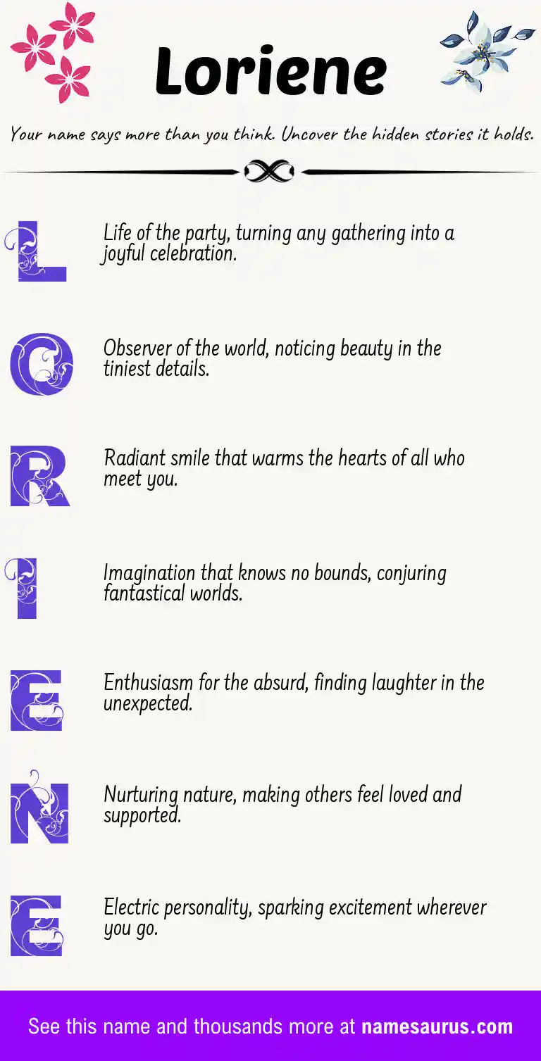 Acrostic poem about Loriene.