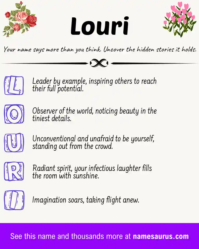 Acrostic poem about Louri.