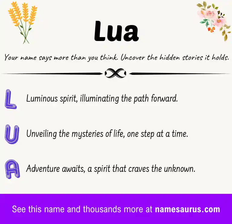 Acrostic poem about Lua.