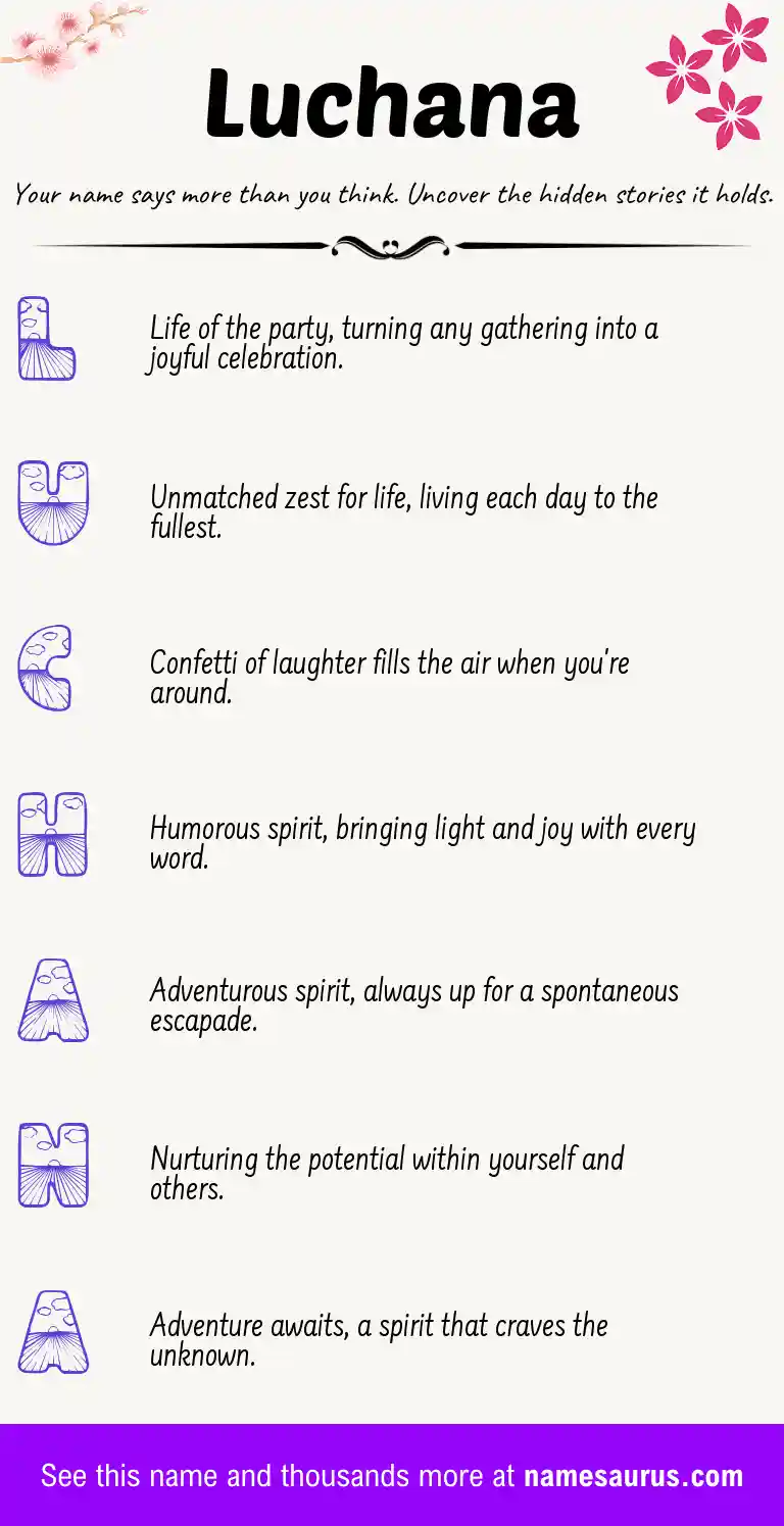 Acrostic poem about Luchana.