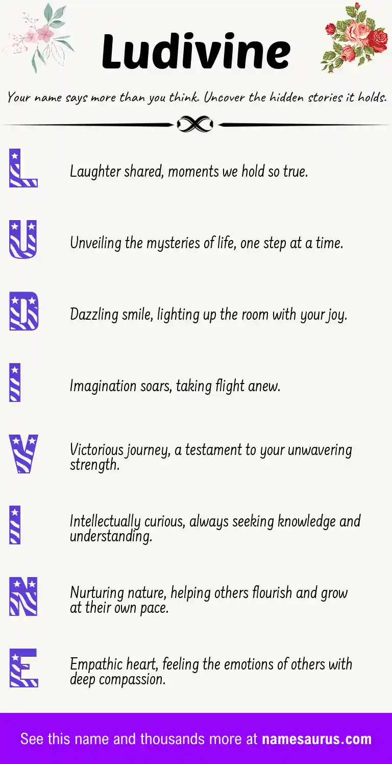 Acrostic poem about Ludivine.