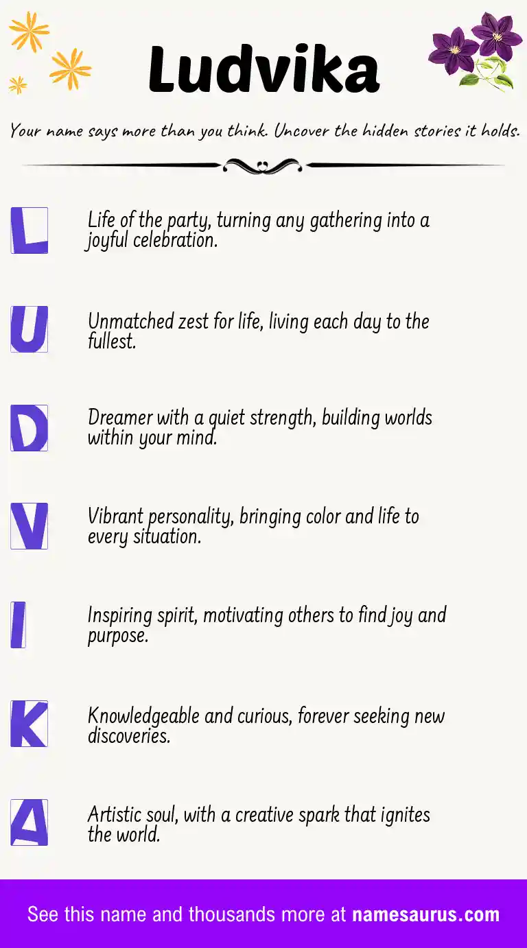 Acrostic poem about Ludvika.