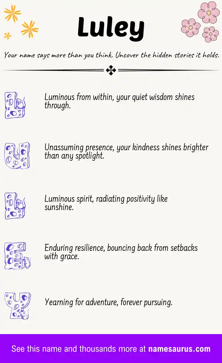 Acrostic poem about Luley.