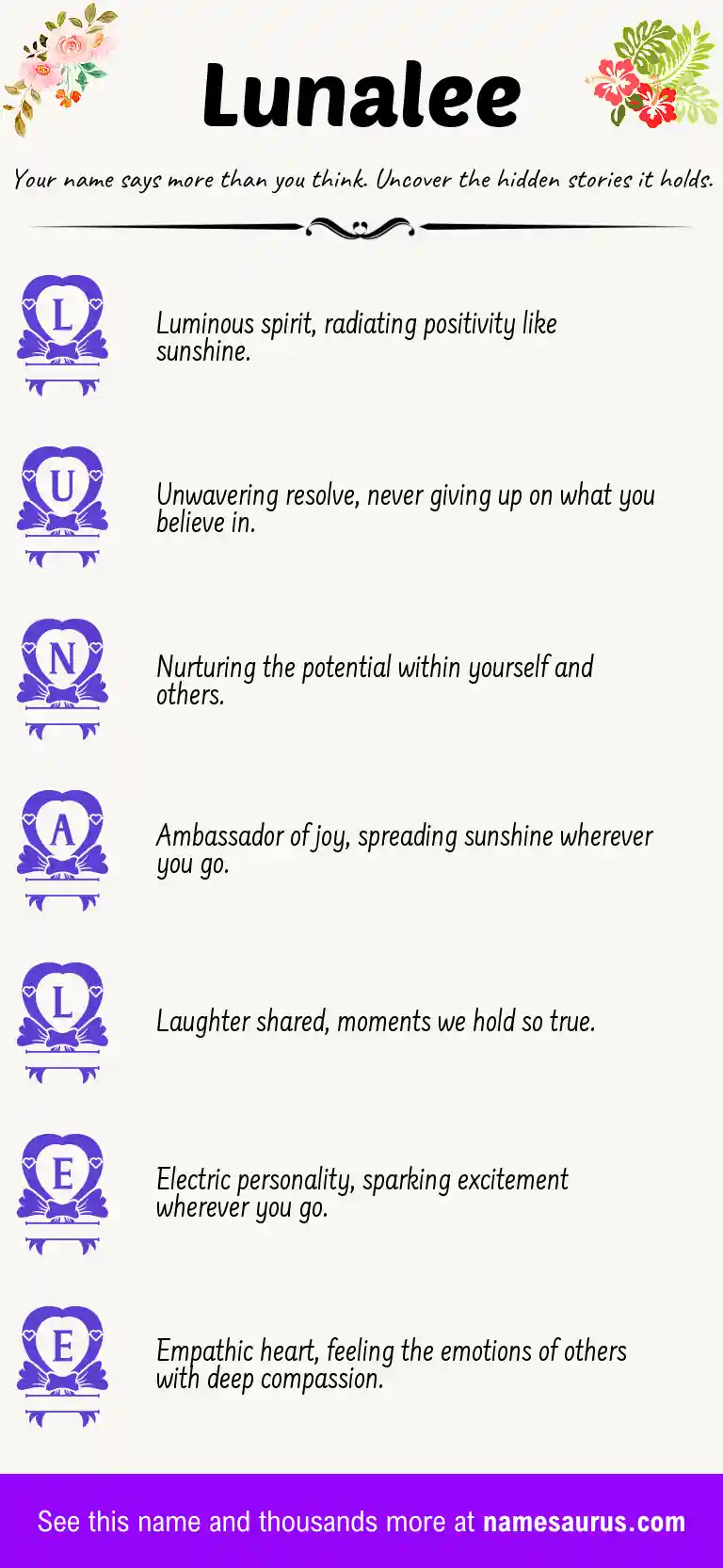 Acrostic poem about Lunalee.