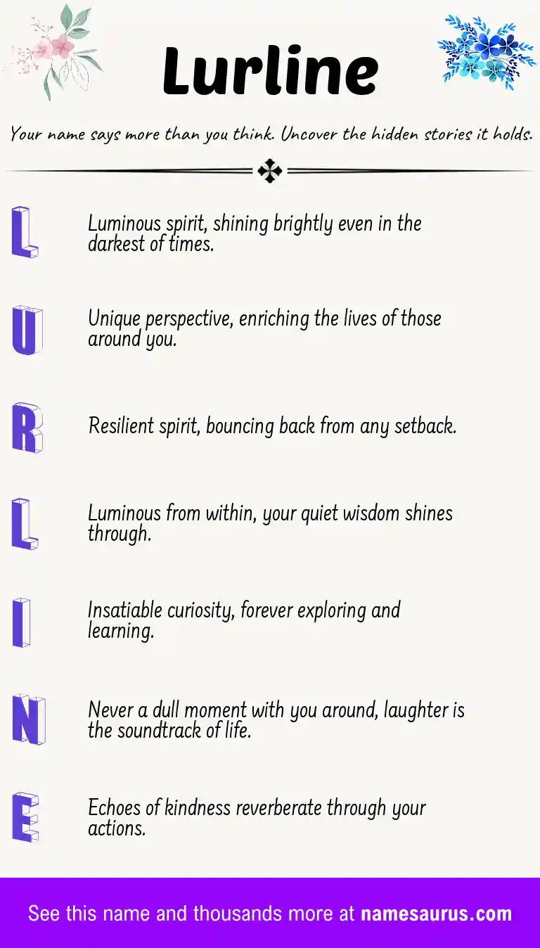 Acrostic poem about Lurline.