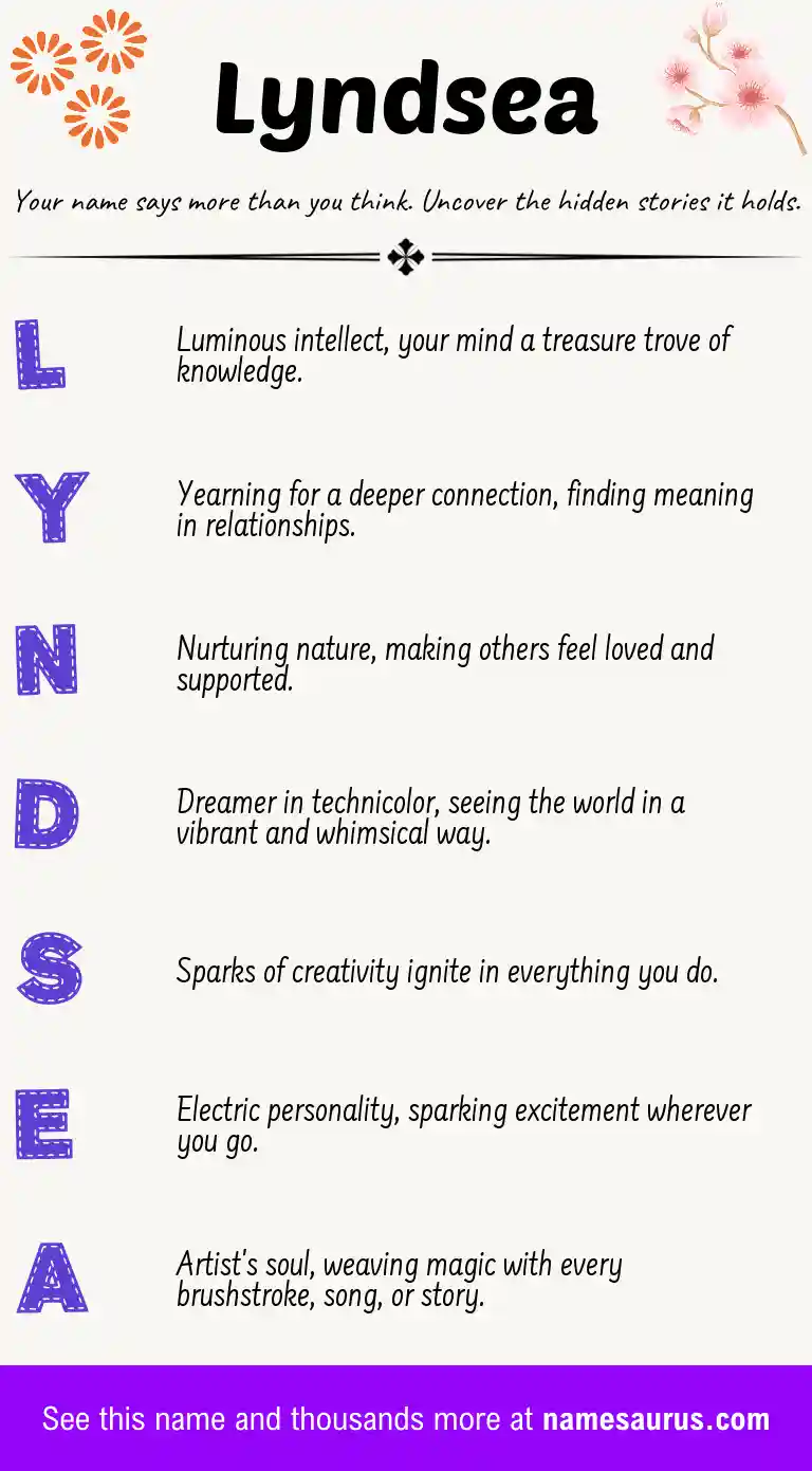 Acrostic poem about Lyndsea.