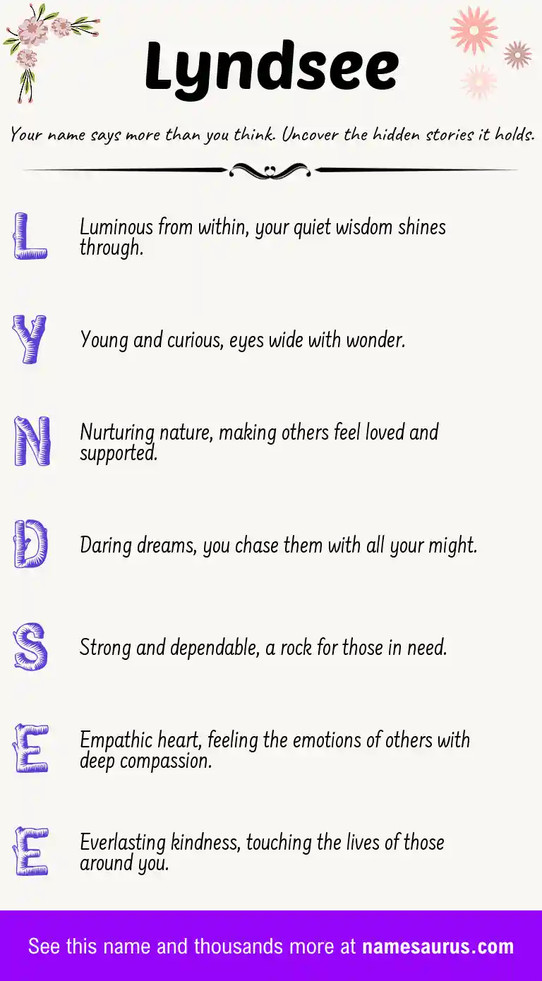 Acrostic poem about Lyndsee.