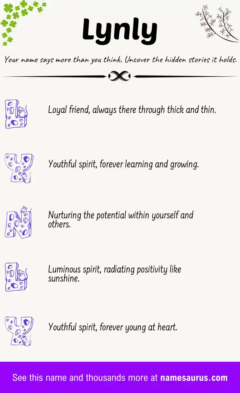 Acrostic poem about Lynly.